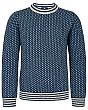 Norlender Island Sweater - Blue with White Fleck