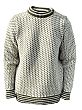 Norlender Island Sweater - Ecru with Green Fleck