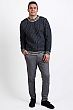 Norlender Island Sweater - Navy with White Fleck